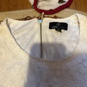chinese dress ladies Passione Tied Bust Lace Maxi Dress White main image 0